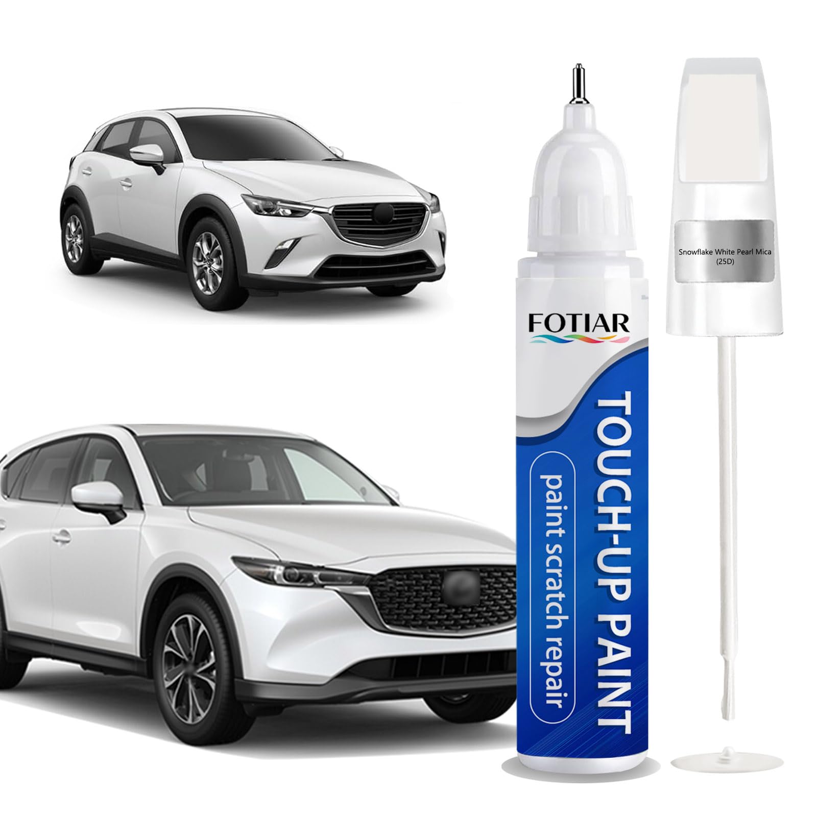 マイナタッチ Amazon.com: Snowflake White Pearl Mica 25D Touch up Paint for