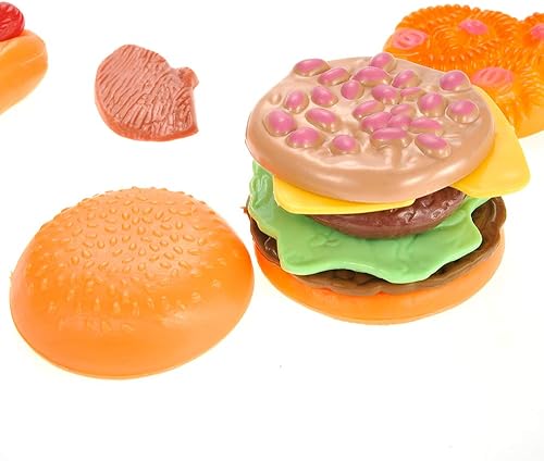 Miniatura 3 de PowerTRC Juego de cocina de 30 piezas de comida rápida y postre de lujo  Accesorios de cocina coloridos para juegos de simulación  Regalo único para