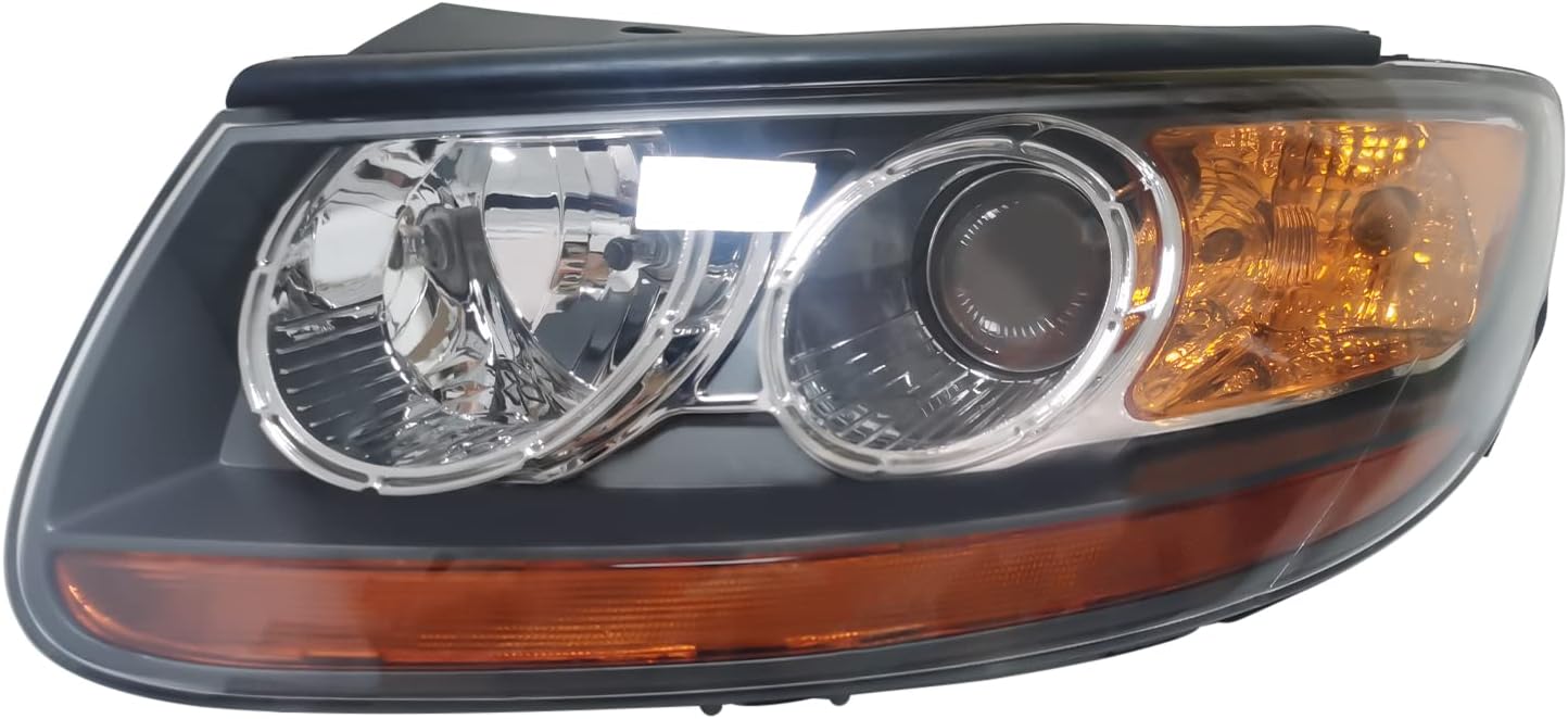 Headlight For Hyundai Santa Fe 2007-2012 Driver Left/Passenger Right Side Halogen Headlamps Headlight Assembly For Hyundai Santa Fe 2007 2008 2009 2010 2011 2012 (Driver Left)