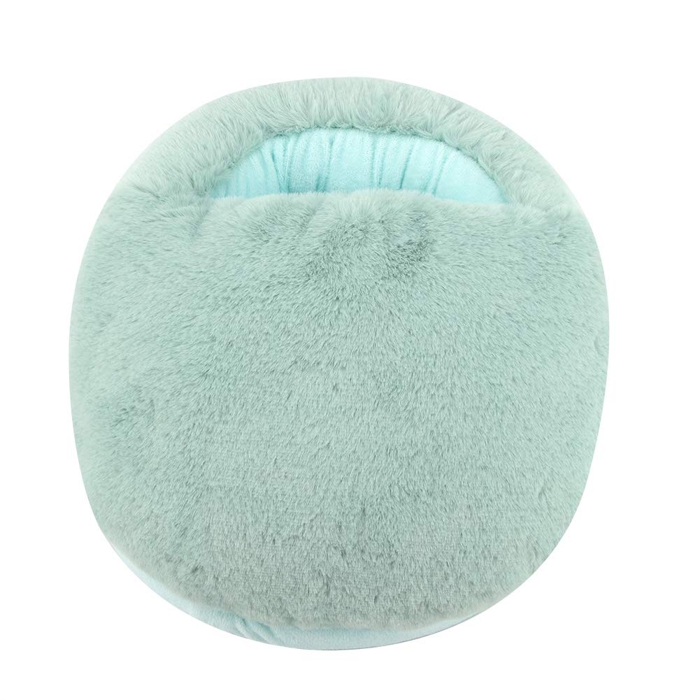 EBTOOLS Coussin Chauffant pour Pieds, Coussin Chauffant pour Bottes Chauffantes, Chauffe-Pieds en Peluche pour Hommes et Femmes, Garde Les Pieds au Chaud 38 × 28 × 12 Cm(Bleu Clair)