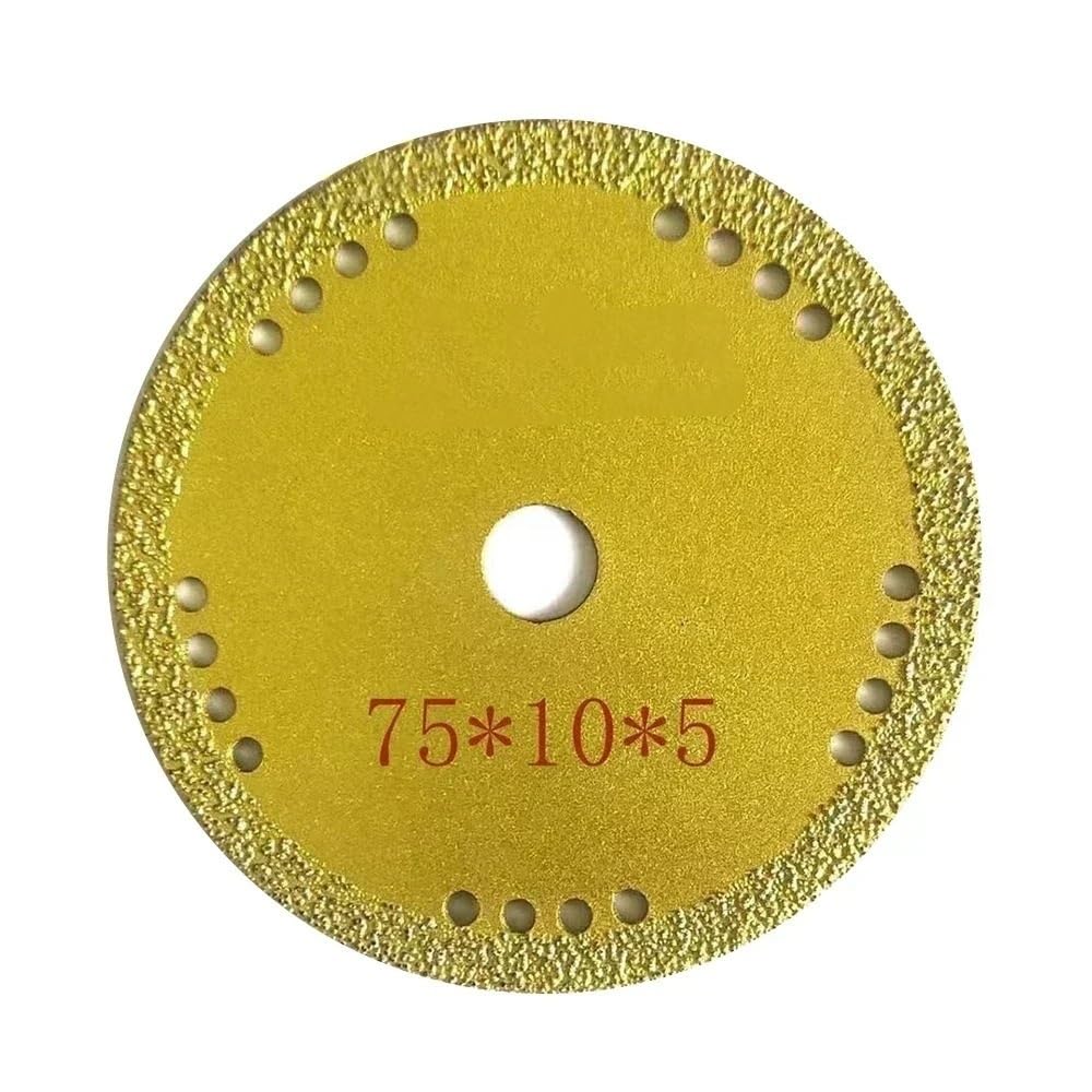 Ostrza do cięcia szkła, 3-calowa diamentowa tarcza tnąca do płytek szklanych, metalowego, ceramicznego marmuru jadeitowego(Yellow)