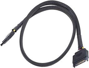 Phobya SATA-Strom-Verlängerungskabel, 60 cm, ummantelt, Schwarz