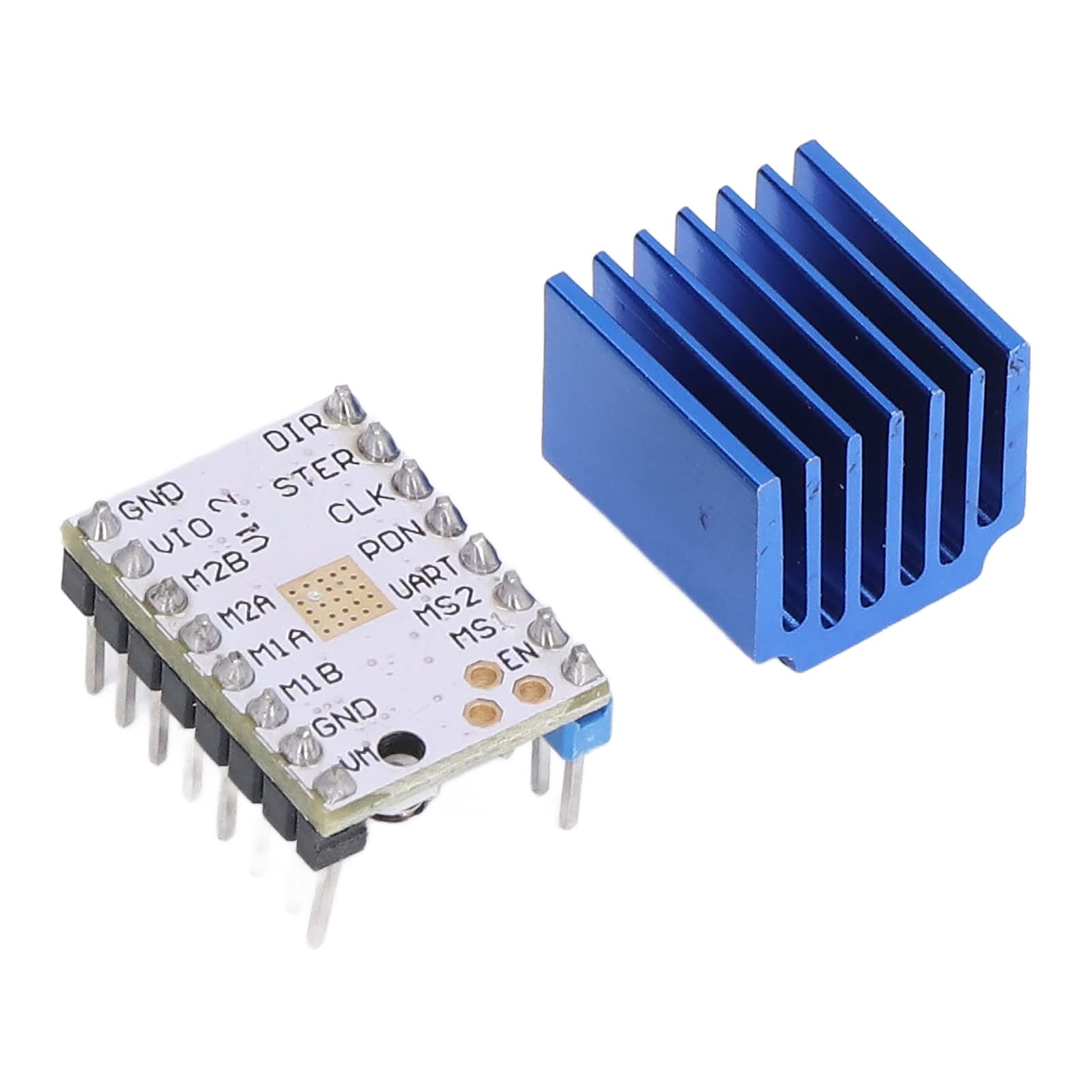 TMC2208 V1.2 Sterownik Modułu Sterownika Silnika Krokowego z Tworzywa Sztucznego 1.4A Płyta Sterownika Drukarki 3D z Radiatorami do Części Drukarki 3D