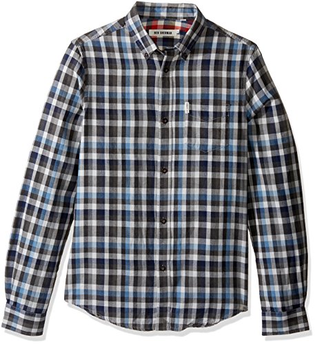 Ben Sherman Men's Long-Sleeve Woven Shirt