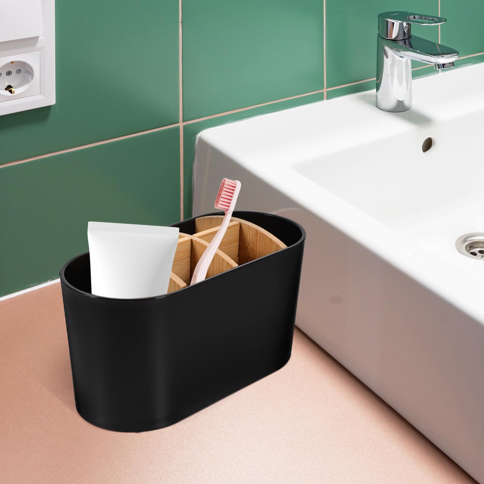 PRETYZOOM 4 Soportes para Cepillos De De Inodoro Organizador Innovador para Cepillos De Y Pasta De para Espacios Pequeños.