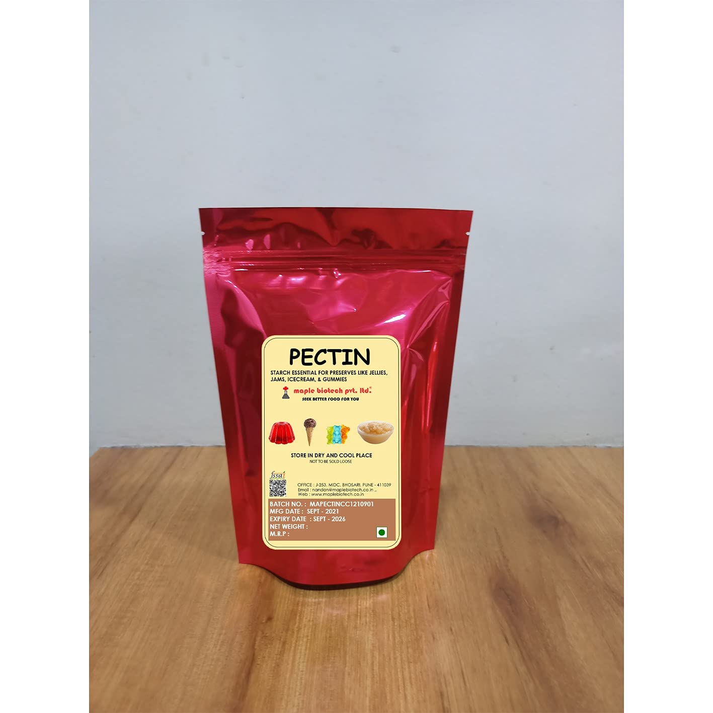 Pectin Powder 50gm, Vegetarian Pectin for Gelling Agent, jams,and Fruit