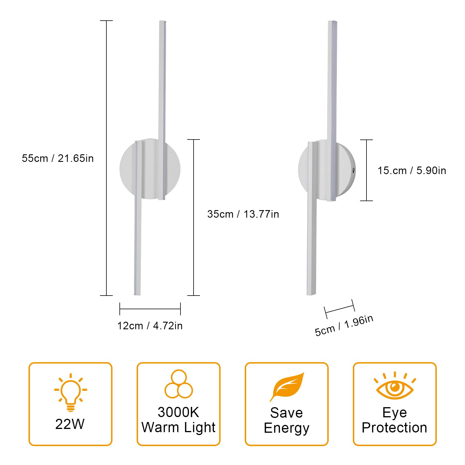 Lampe De Lecture Murale LED - Pour Tête De Lit - Interrupteur Rotatif (allumage/var. Intensité) - 4.5W 3000K - Nickel Brossé