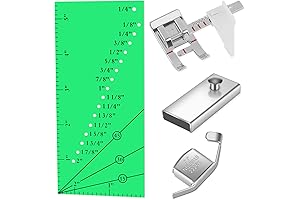 Deluxe Magnetic Seam Guide Ruler Set for Sewing Machine