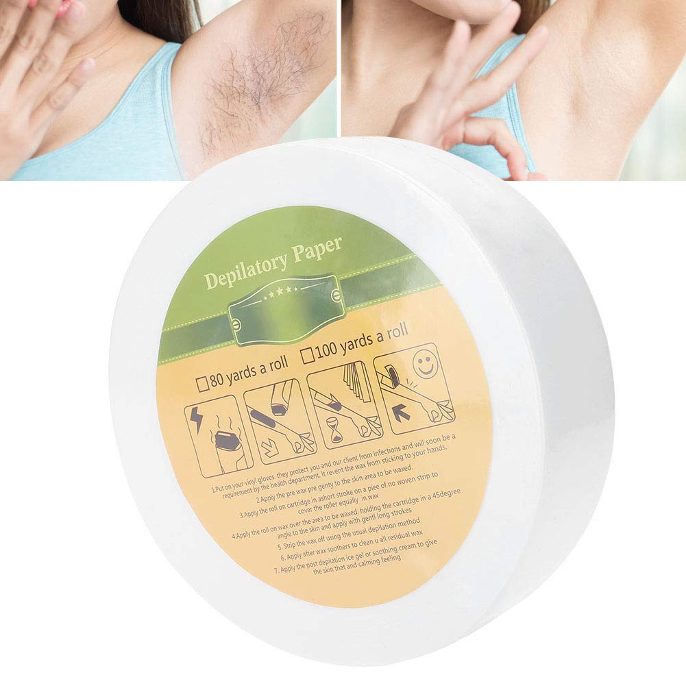 Wax Strips, Removal Wax Paper, Non woven Fabrics, Quick Painless Removal, Depilatory for , Body, Arm, Bikini, Leg, Smooth Skin