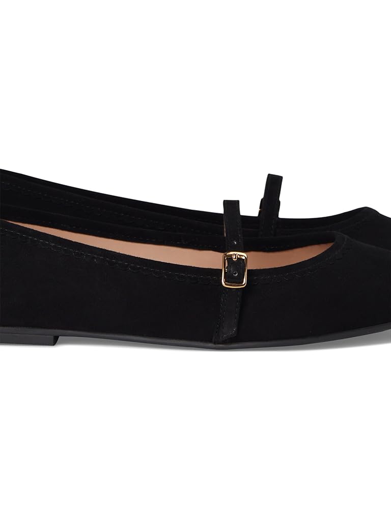 Black Cole Haan Yelena Scalloped Maryjane Ballet Flats