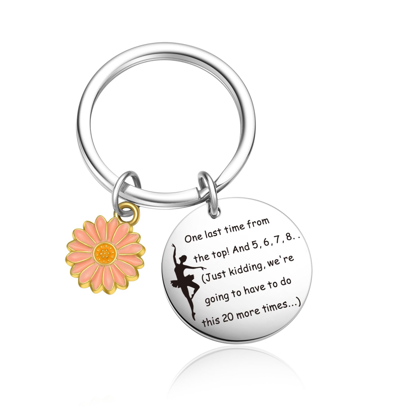 OWHOMS Dance Teacher Keychain Ballerina Keychain Dancer Key chain Dance Instructor Gift