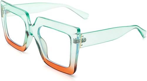 Miniatura 1 de Melpomenia Gafas de luz azul de gran tamaño para mujer, gafas de marco grande de moda, gafas sin receta