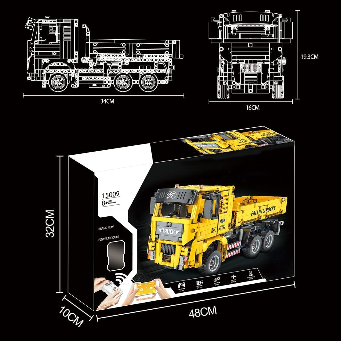 技術構築キット、リモートコントロールとモーターを備えた技術空気圧