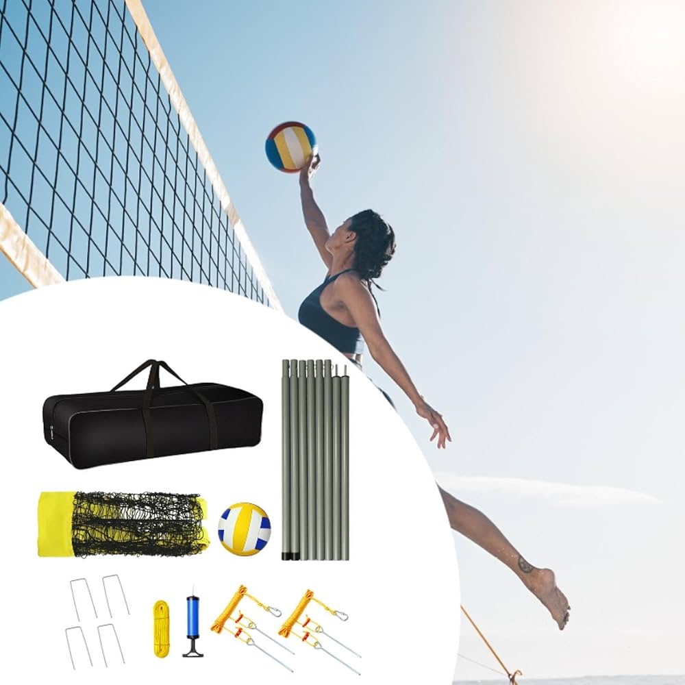 Amazon | バレーボールネット バレーボール練習用ネット
