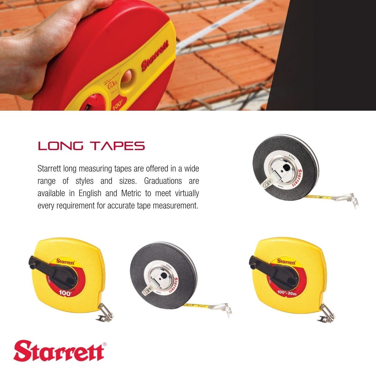 Starrett Closed Reel Long Line Tape