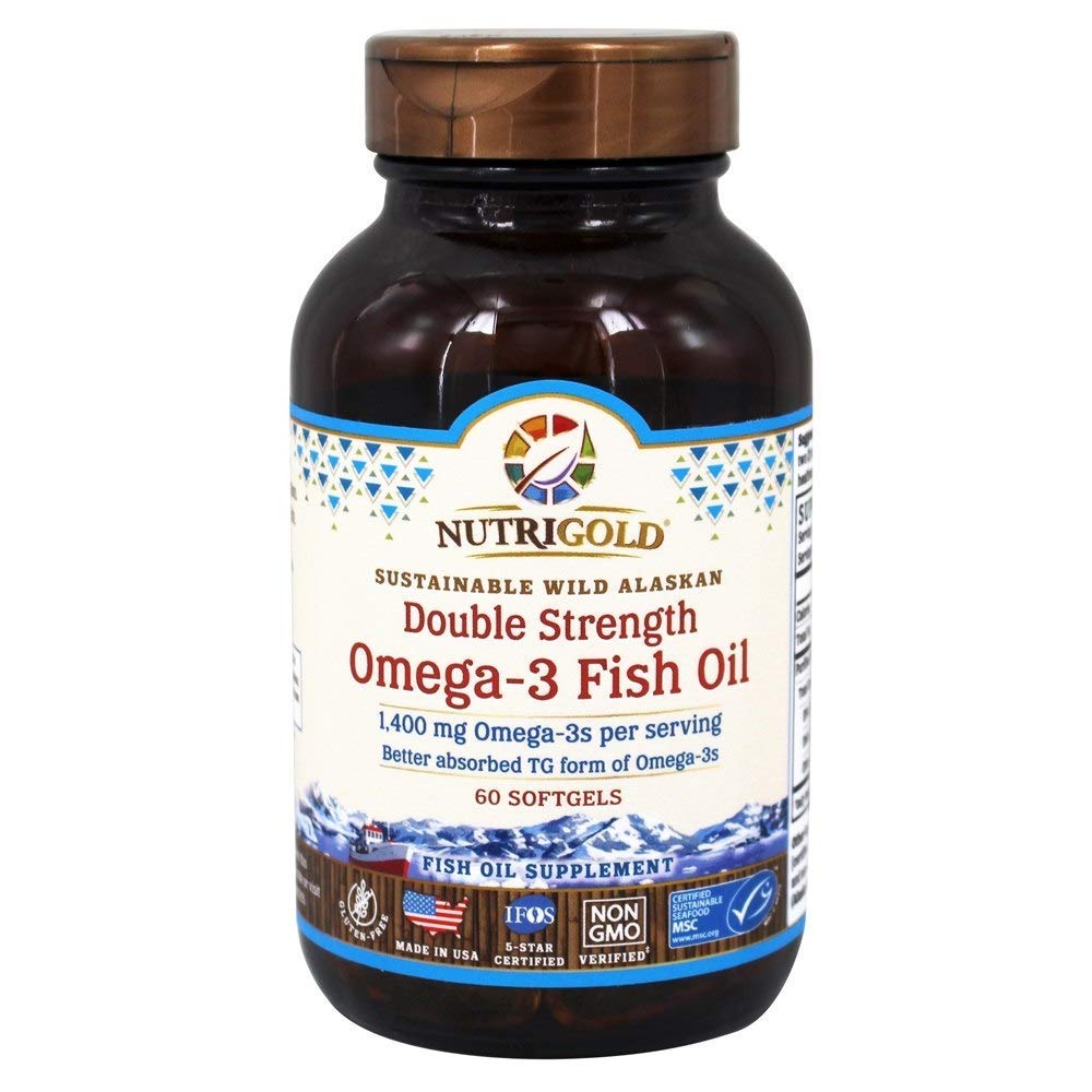 Buy Nutrigold Double Strength Omega 3 Fish Oil 1400 mg 60 Softgels