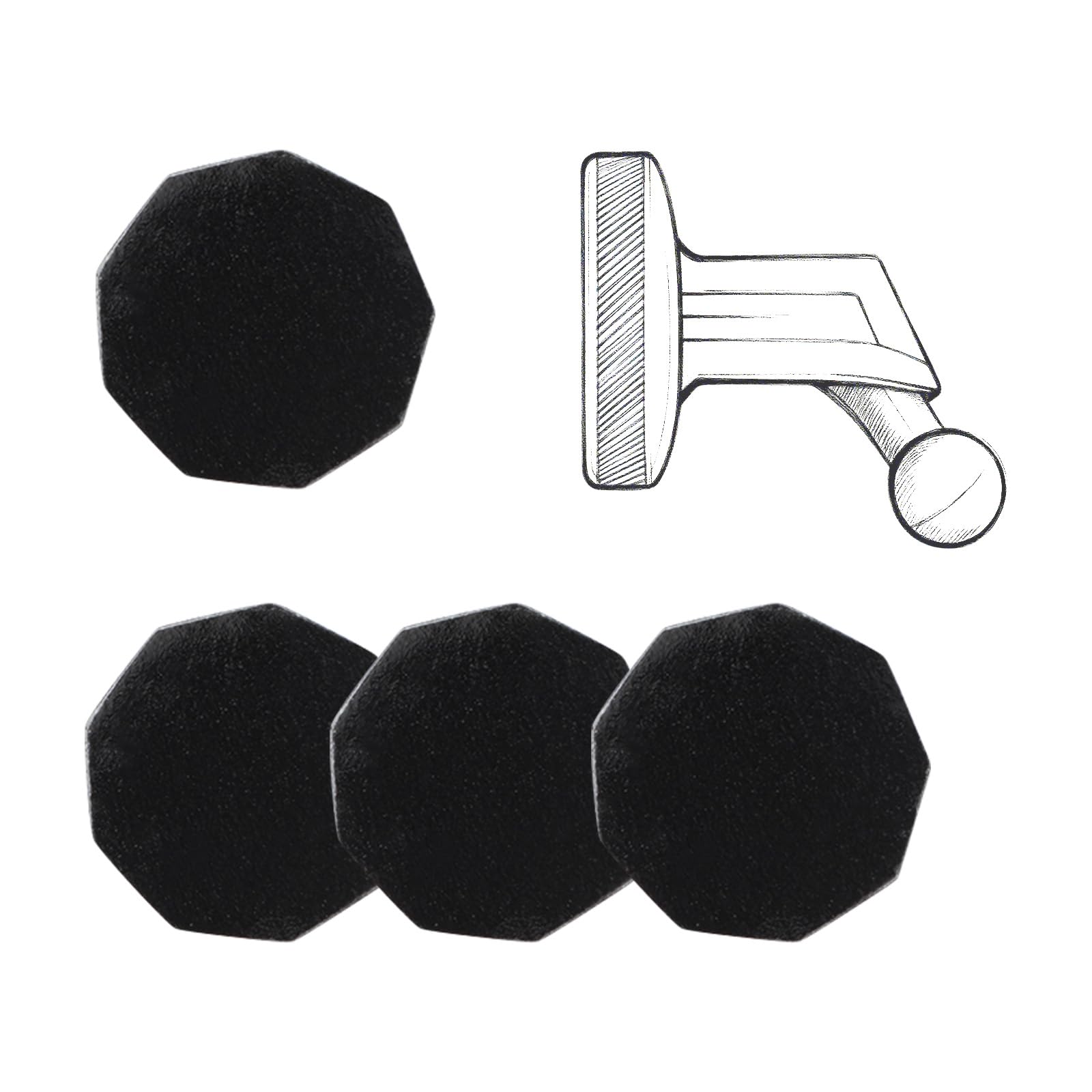 4szt Kleju do Uchwytu Magnetycznego Garmin Low-Profile, Klej na Szybę Przednią do Uchwytu Kamery Samochodowej 45/46/47/55/56/57/65W/66W/67W/Tandem/Speak Plus