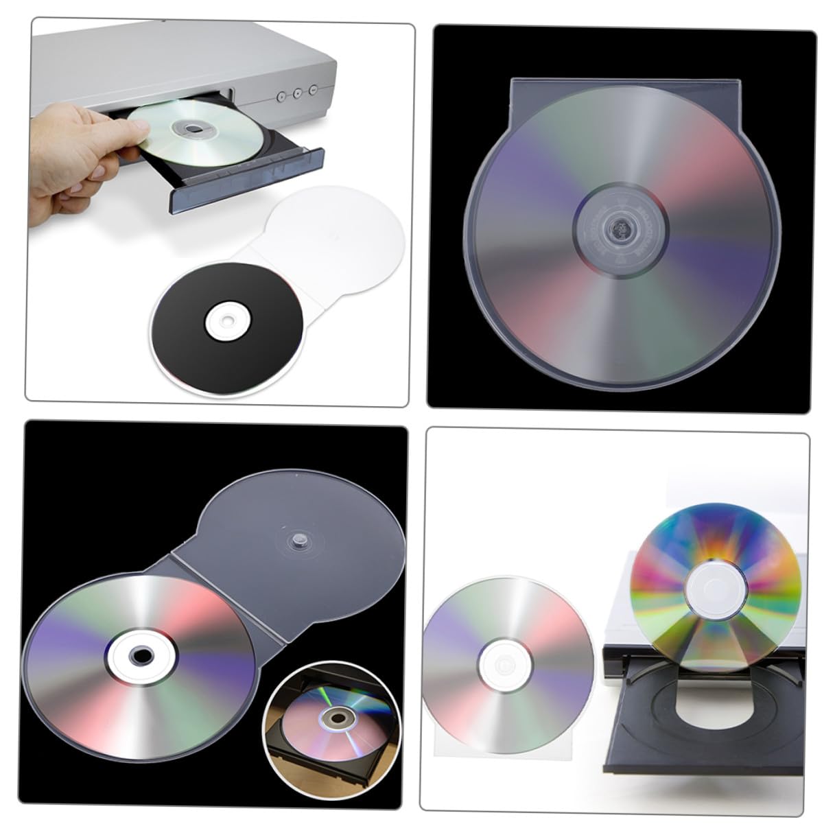 50 Pezzi Custodie Trasparenti per CD in Plastica Rigida Scatole Porta CD Portatili Antigraffio per Dvd e Dischi Musicali Custodie Singole Leggere per Viaggi e Archiviazione