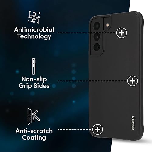 Miniatura 2 de Pelican Ranger Series - Funda para Samsung Galaxy S22 [compatible con carga inalámbrica] Funda protectora para teléfono con tecnología antiarañazos