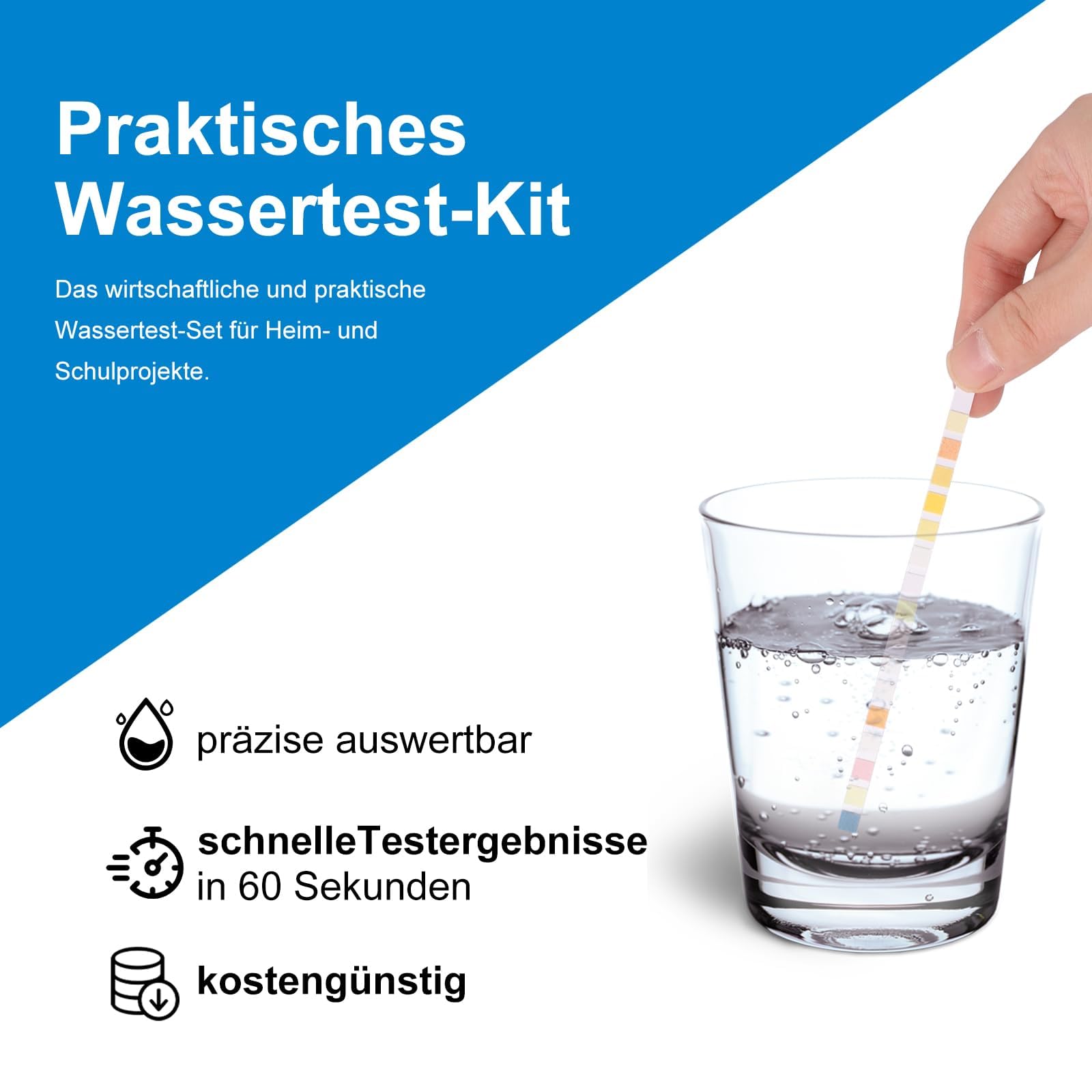 50 sztuk mierzące twardość wody, 16 w 1 wody pitnej tester wody pitnej, PH manganu azotan żelaza azotyn miedź rtęć i więcej twardości żelaza ołowiu plus zestaw testowy wody