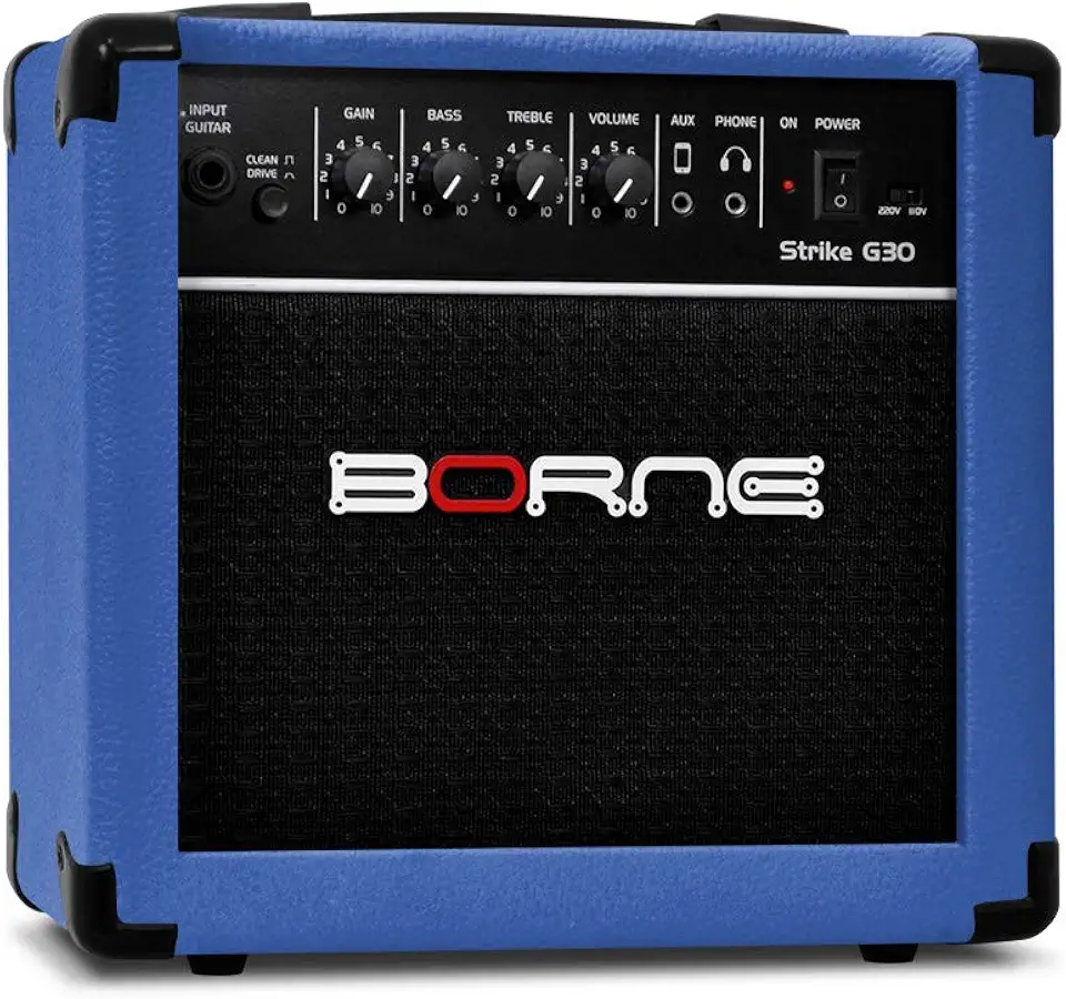 Amplificador Cubo para Guitarra Strike g30 15w - Azul Borne