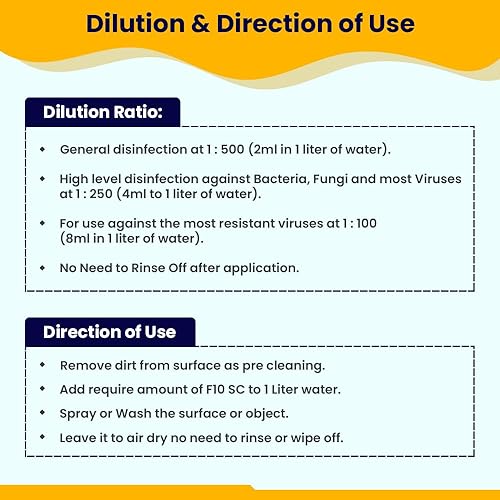 Miniatura 6 de F10 SC - Desinfectante y limpiador veterinario concentrado para perreras, caja de arena, jaulas, terrarios, hábitats, prácticas veterinarias - 3.4