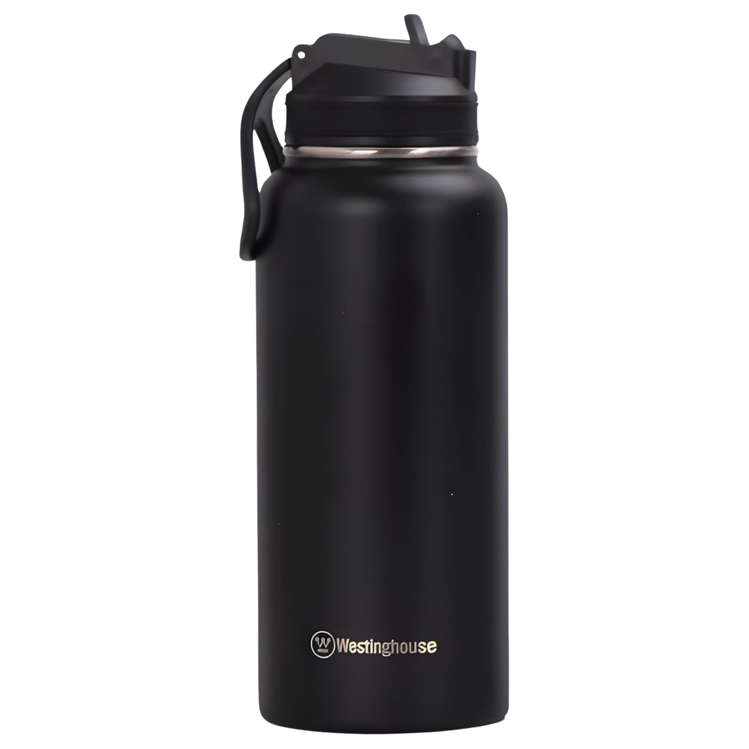 Westinghouse USA 32oz/946ml Double Wall Stainless Steel Tumbler – Black | Leak-Proof, Sweat-Free, BPA-Free Travel Mug | 6 Hours Hot & 9 Hours Cold | Durable & Reusable