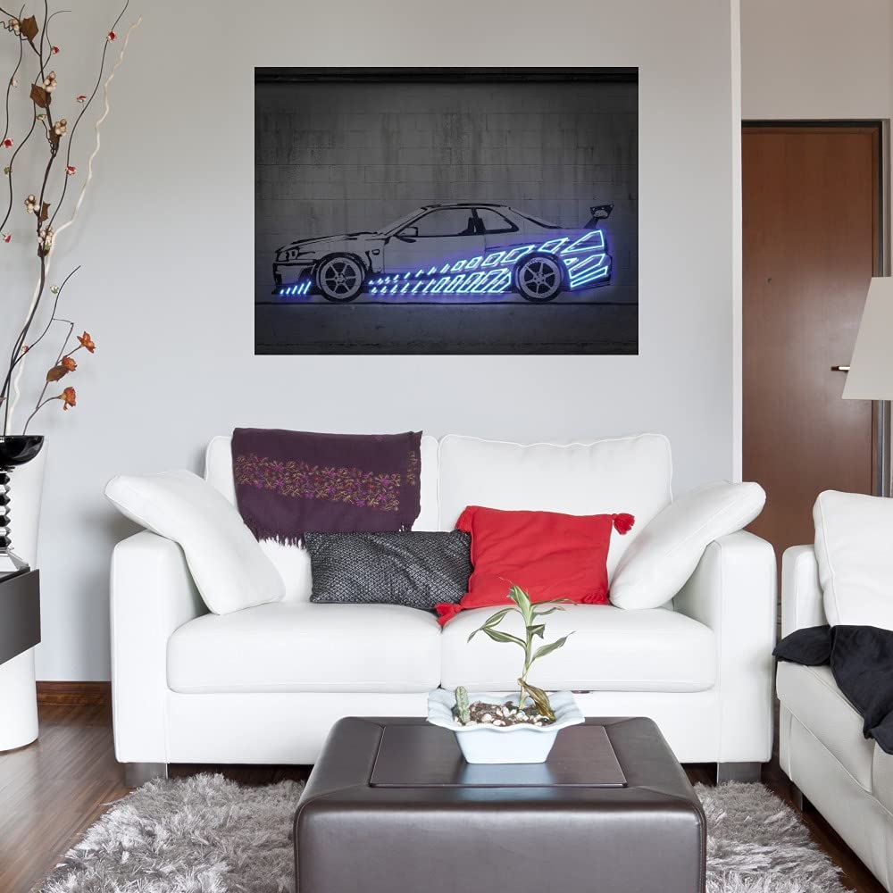Amazon.com: Fine Art Canvas Skyline R34 Canvas Wall Decor by