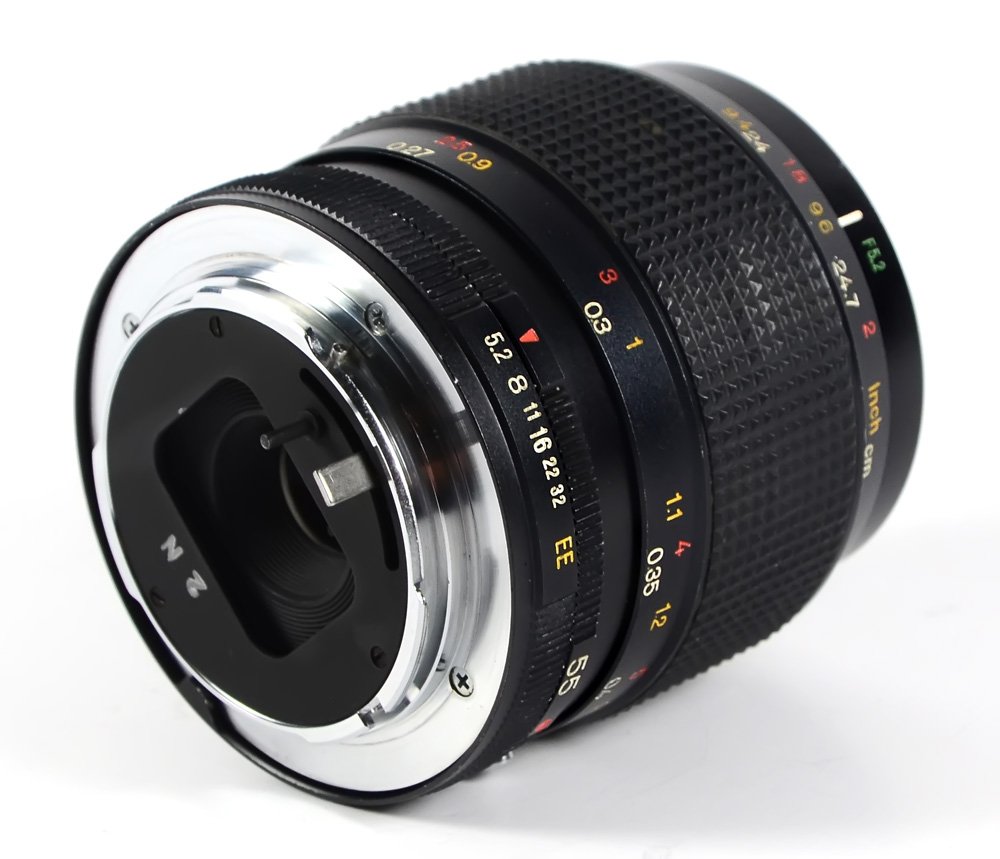 KONICA MACRO-HEXANON AR 55mm f/3.5 Macro Prime Lens in Pouch with KONICA MACRO-HEXANON AR 55mm f/3.5 Macro Prime Lens in Pouch with