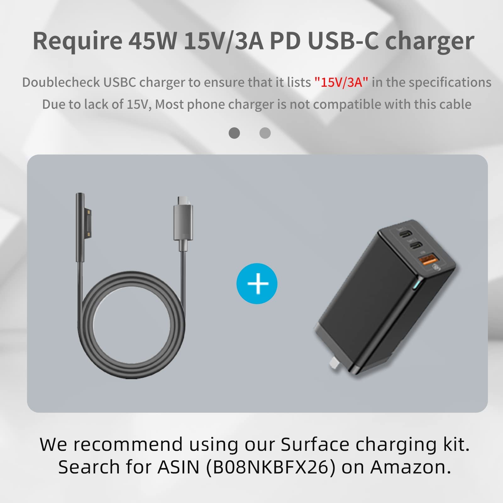 Amazon.co.jp: Surface Connect to USB C 充電ケーブル Microsoft