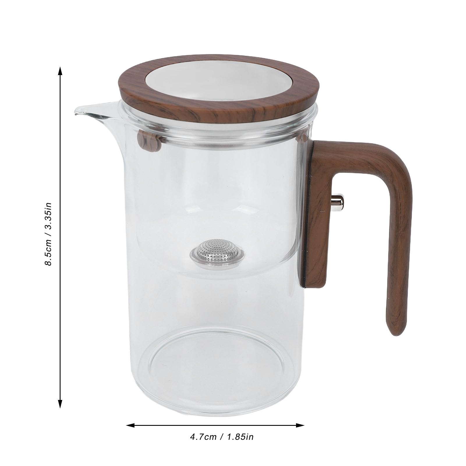 Teiera in Vetro Versatile con Infusore Piacevole Esperienza di Preparazione del tè Teiera da 600 Ml per gli Appassionati di tè