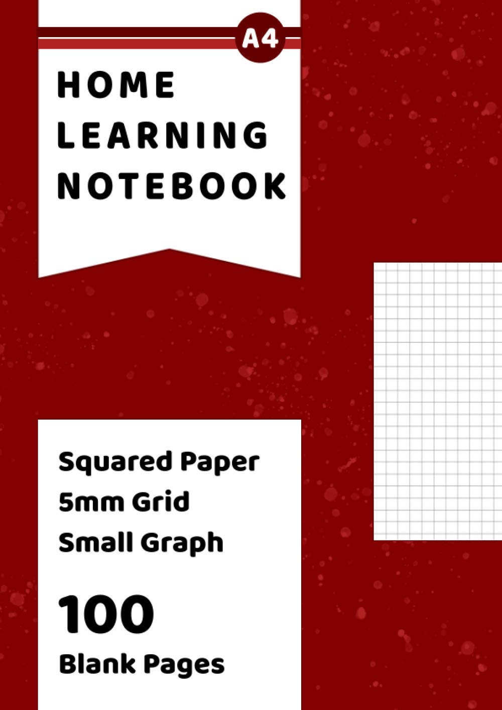 Squared Paper 5mm Small Graph Notebook: 100 Blank Grid Pages with 5mm (0.5cm) Squares A4 - Small Size Squares For Detailed Maths Homework