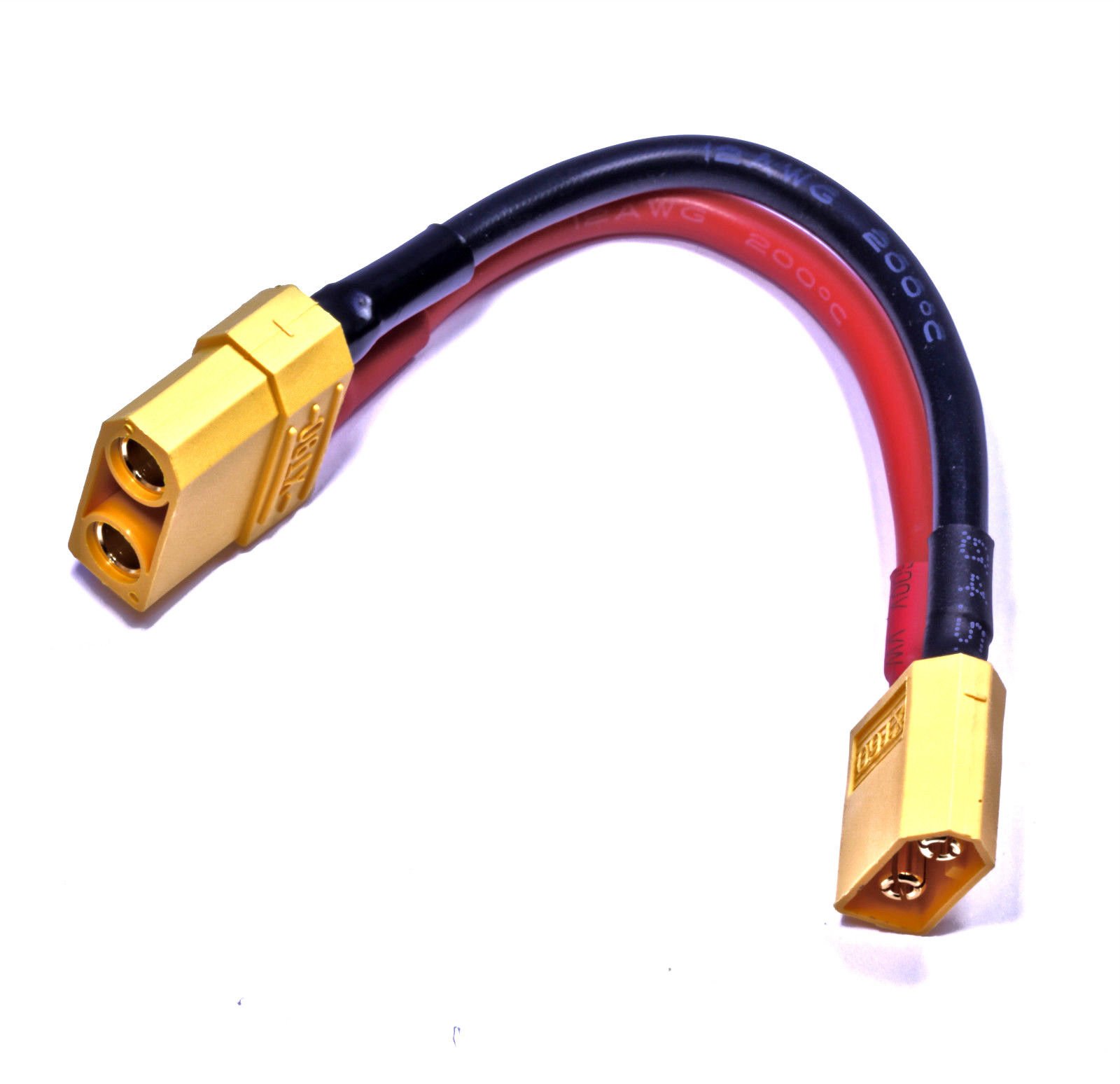 Rallonge XT90 Femelle Vers Mâle – 12 AWG, 30 A, PVC, Longueurs : 61, 91, 183 Ou 366 Cm – Pour Batterie Externe