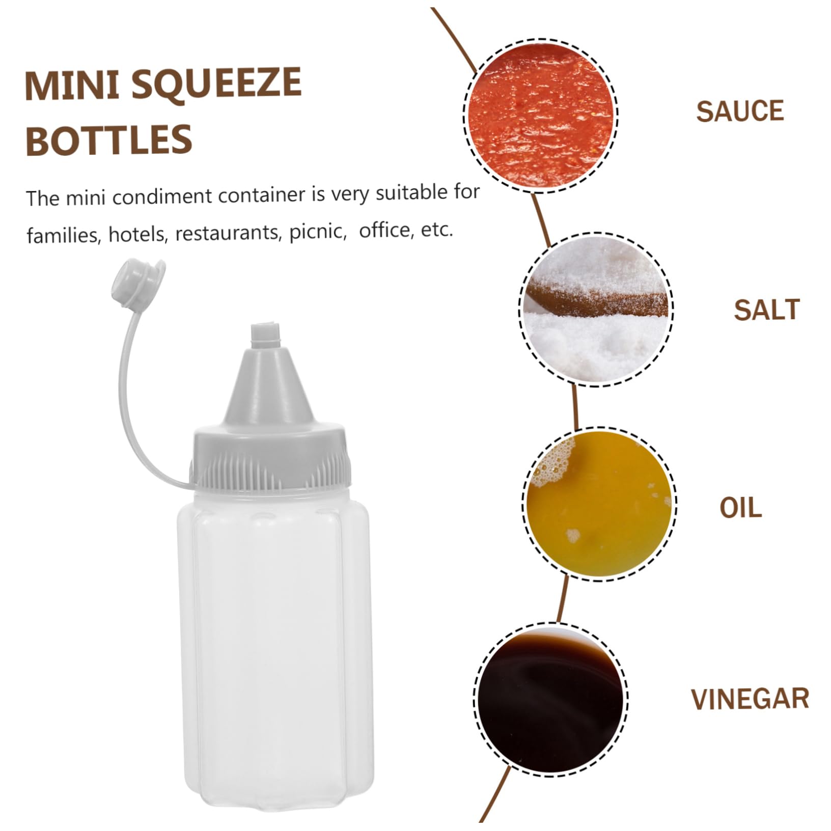 LALADEFIEE 4Pcs Squeeze Bottles for Condiments Sauces Oils and Dressings Reusable Kitchen Dispenser for Bbq and Home Use Space Saving Easy to Carry