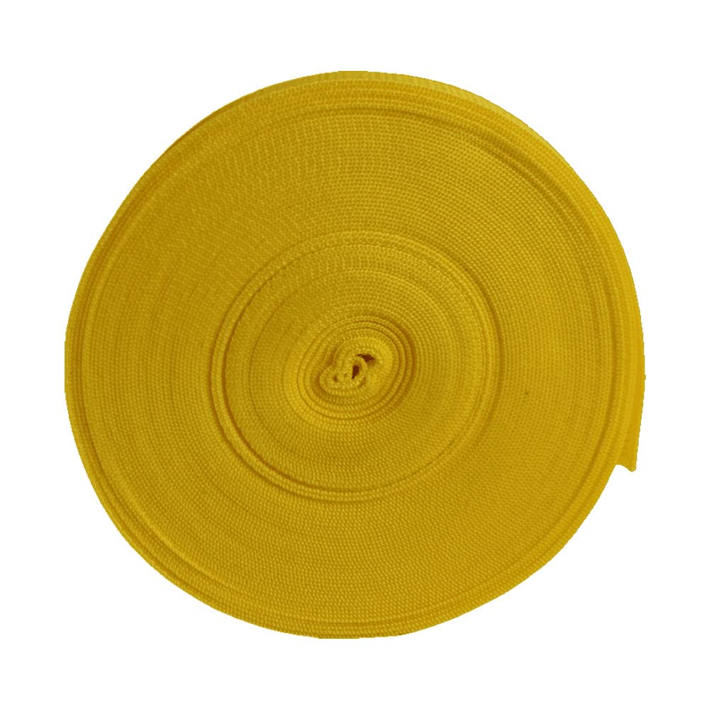 Polypropylene Webbing Straps 20mm 25mm 30mm 38mm 40mm 50mm Tape Backpack Luggage Straps Crafts Outdoor DIY Colours Lengths (25mm/5m, Yellow)