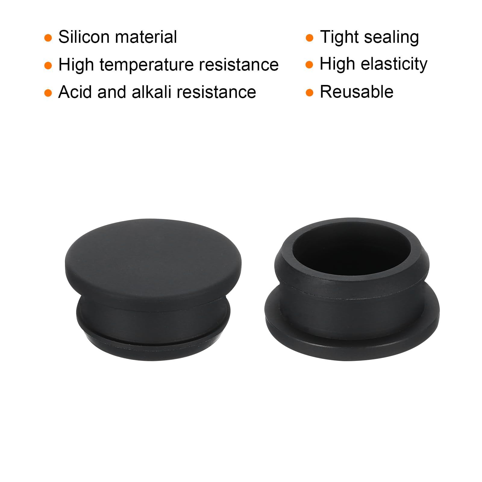 TA-VIGOR 5Pcs Silicone Snap in Locking Hole Plugs, 28mm Diameter Hole Stoppers - Image 3