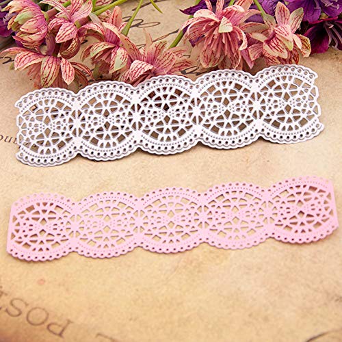 Lace Edge Metal Cutting Dies for Card Making, NOMSOCR Carbon Steel Paper Cutting Card Template Mould for DIY Scrapbook Embossing Album Paper Card Craft Birthday Decoration (Lace Edge)