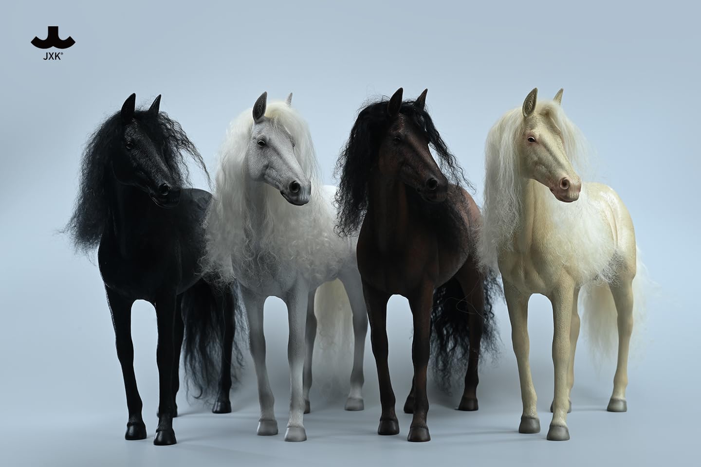 1:6 Scale Realistic Akhal-Teke Horses Model Animal Figure Decoration Gift (A1)