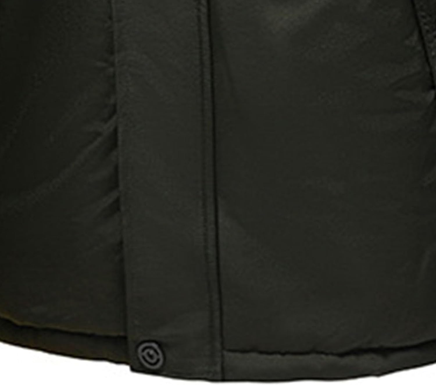 DGKaxiyaHM Men's Casual Military Parker Coat Long Sleeve Outerwear With Hood Thicken Waterproof Warm Bomber Jacket (6X-Large,Pitch Green)