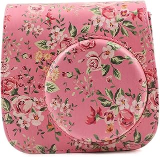 Hoement Capa Da Câmera Capa Protetora De Câmera Para Câmera Instantânea Capa De Couro Pu Capa De Câmera Instantânea Capa Protetora Colorida Bolsa De Câmera Capa Rosa Para Mini 9 Capa Para