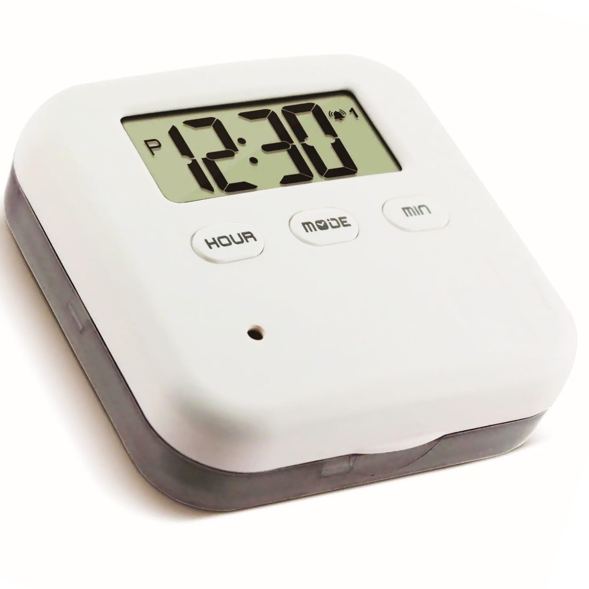 Bricoloco Pastillero diario pequeño, inteligente y electrónico de 4 compartimentos, con 5 alarmas programables con sonido y vibración. (6)