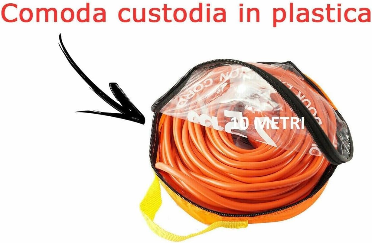 Cavo Prolunga Presa Schuko Elettrica Maschio Femmina 30 Metri Maschio Femmina Per Interni ed Esterni