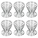 Demarkt Eierbecher Drahtspirale Eierbecher aus rostfreiem Edelstahl Stahl Draht Spiralfeder Teppanyaki (6PCS)