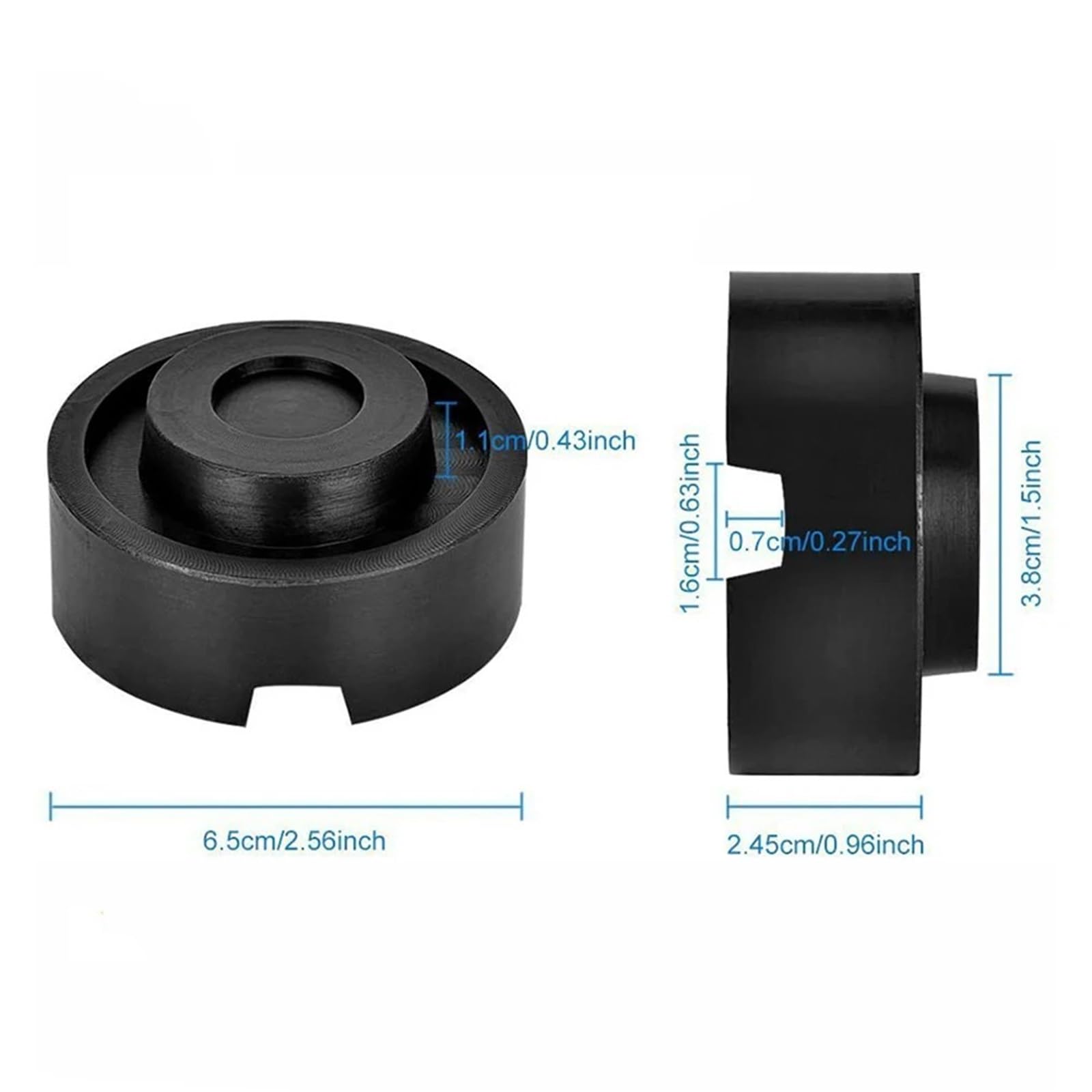 cric per Auto Disco di Sollevamento per martinetti ad Alta Resistenza con Cuscinetto in Gomma Universale per martinetti per Auto riparazioni automobilistiche Accessori cric per(3pcs)