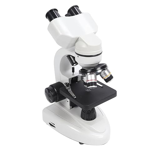 Microscopio binocular compuesto 40X-5000X Aumento Rotación de 360  Sistema de iluminación ajustable Microscopios profesionales para pruebas de