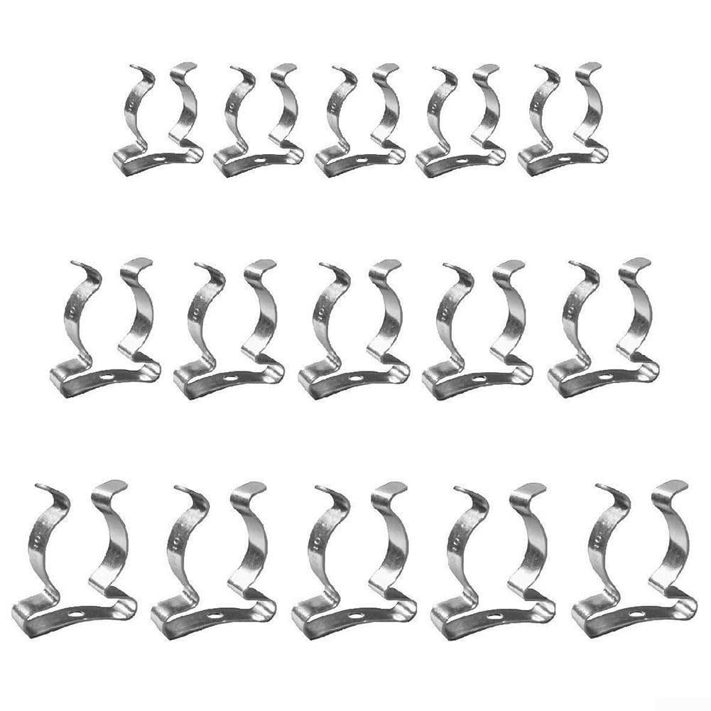 48 Pcs Assorted Tool Spring Terry Clips Manganese Steel Heavy Duty Storage or Shed Garage Spring Terry Clips