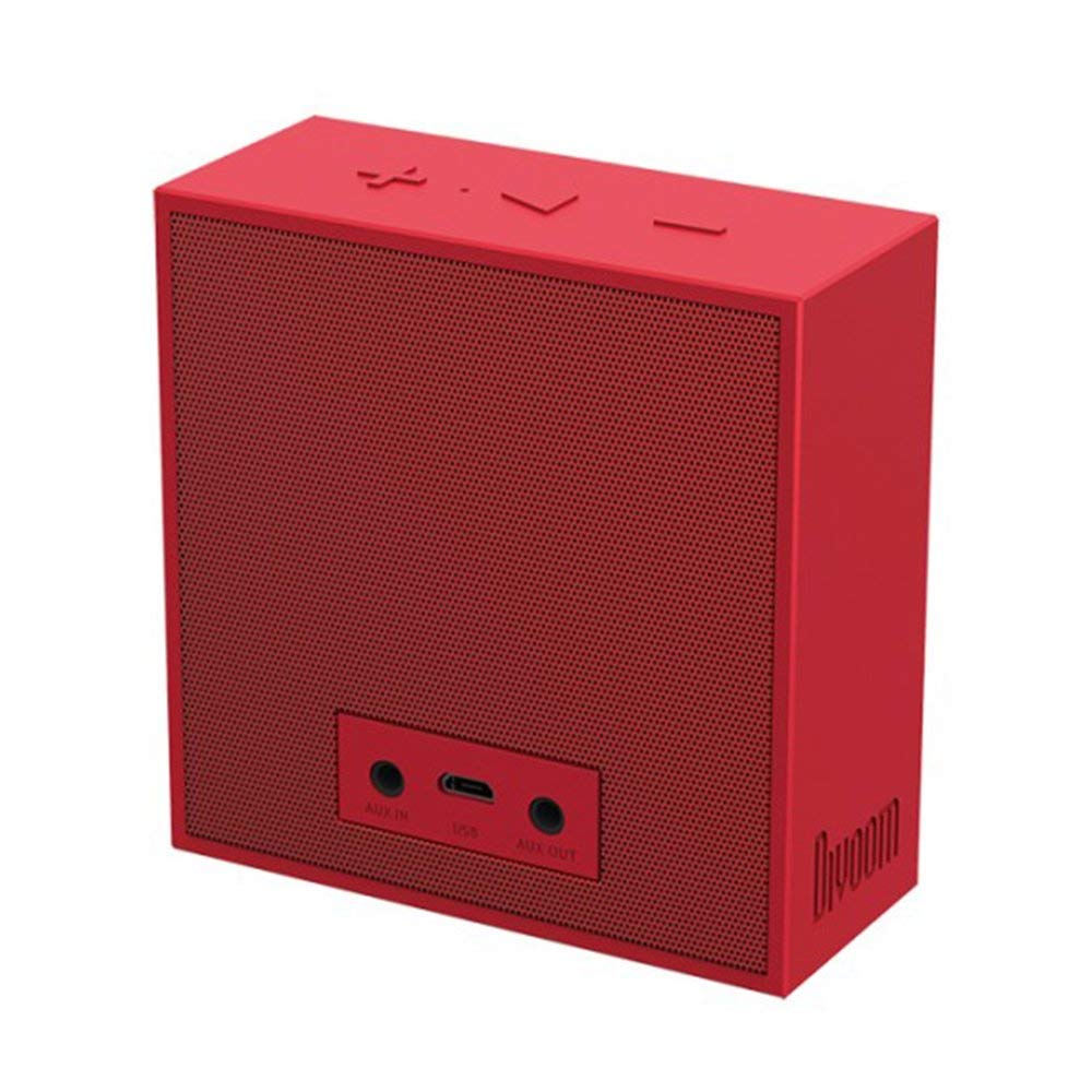 DIVOOM TIMEBOX-MINI_ROU Enceinte Bluetooth 5 watts reveil et affichage Leds - Inspiré par le son et la lumière - rouge