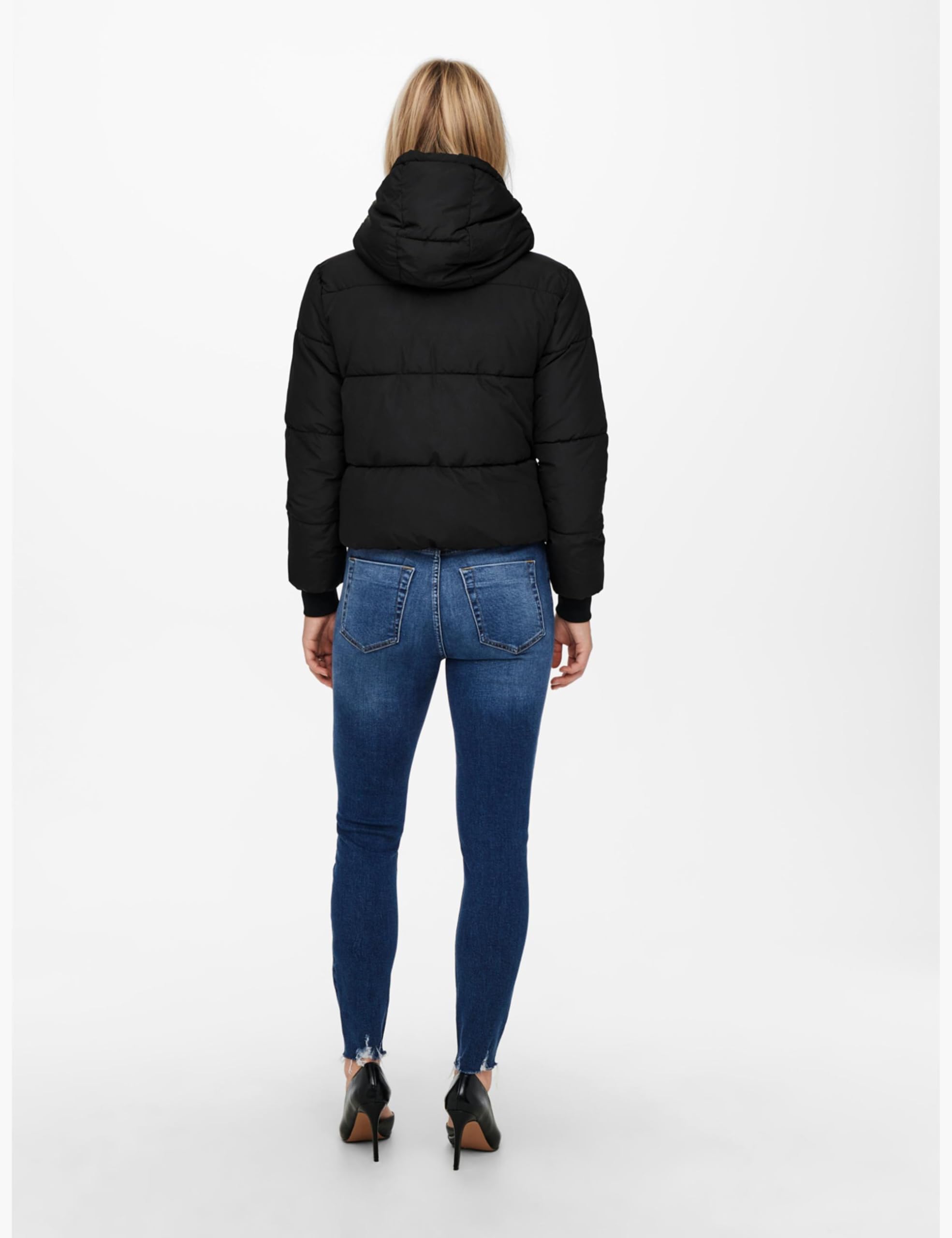 JDY Jdynewerica Otw Noos Veste À Capuche Courte Veste matelassée Femme