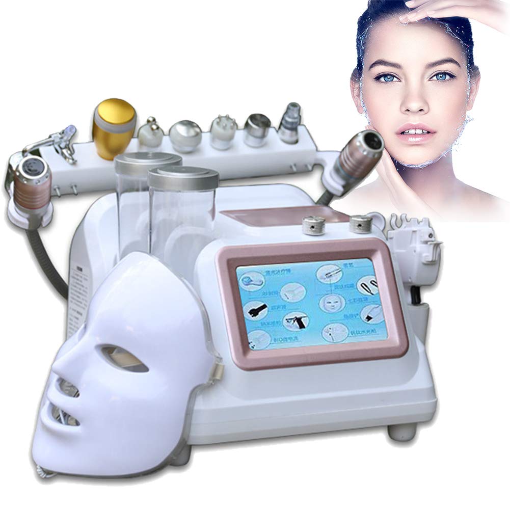 POEO Hydrogen Oxygen Bubble Skin Rejuvenation Machine, Professional 14 in 1 Beauty Equipment with 7 Color Phototherapy, Moisturizing, Wrinkle Removing, Firming Skin