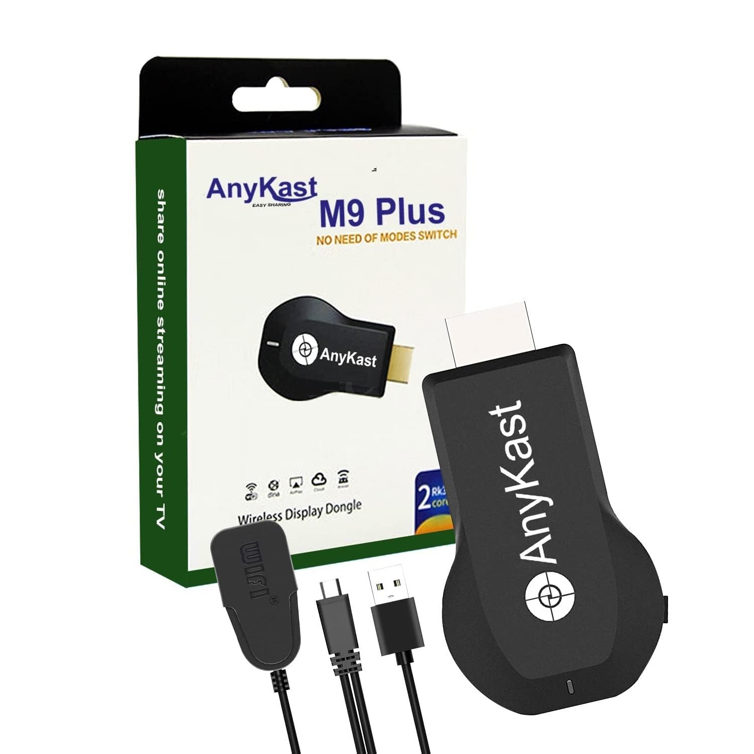 M9 Plus Miracast Screen Mirroring Wi-Fi Dongle Adapter Device for TV Screen with 4K Ultra HD Resolution with Smooth and Stable Signal | Compatible with Airplay iOS, Apple Device iPhone, Android-image-18